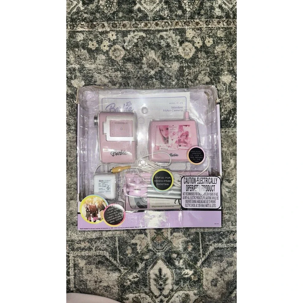 BARBIE VIDEO CAM WIRELESS VIDEO CAMERA PLAY SET - NEW OPEN BOX